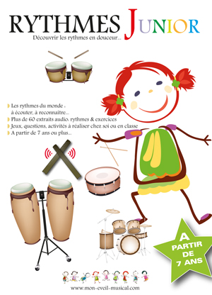 Livre d'éveil musical Rytmes Junior pour apprendre le rythme aux enfants